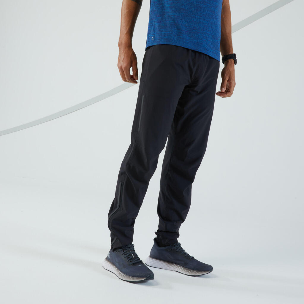 Men's Running Lightweight Trousers - KIPRUN Run 500 Light - Black